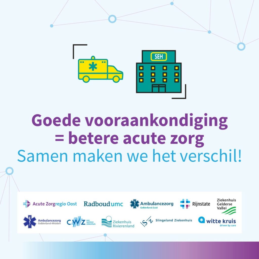 Afbeelding van Digitale aanmelding ambulancepatiënten succesvol van start